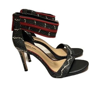 GIANNI BINI, Strap Ankle, Open Toe Heels, Multi Colors, Size 10
